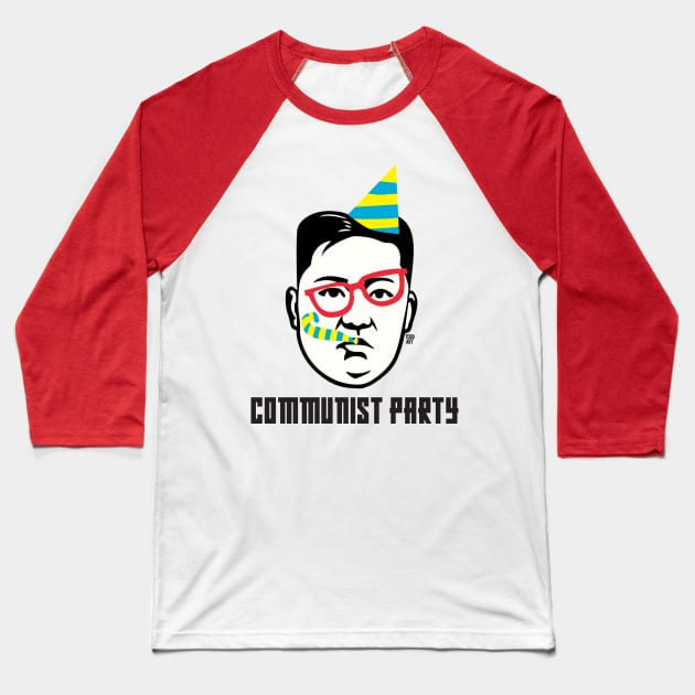 COMMUNIST PARTY Baseball T-Shirt by toddgoldmanart